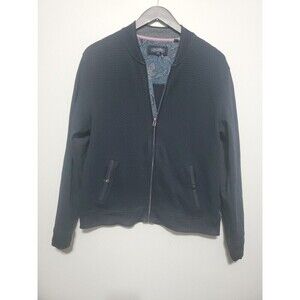 Ted Baker London Zip Up Jacket Men’s Black Size 5 X-large XL